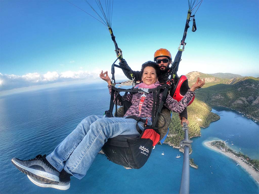Can paragliding flights be done in winter?